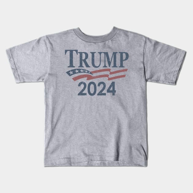 Vintage Trump 2024 Kids T-Shirt by Etopix